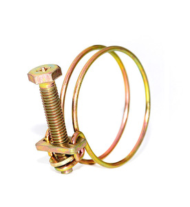 <span class=keywords><strong>Collier</strong></span> <span class=keywords><strong>de</strong></span> <span class=keywords><strong>serrage</strong></span> en fil d'acier galvanisé double pour tuyaux et flexibles, système métrique - Product Image 2