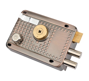 Cerradura de Seguridad para <span class=keywords><strong>Puerta</strong></span> <span class=keywords><strong>Exterior</strong></span>, Resistente al Agua, Antirrobo, <span class=keywords><strong>Pestillo</strong></span> Reforzado, Mejora la Seguridad, ANSI Grado 3, Cromado Brillante Rojo - Product Image 3