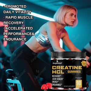 Gomitas AegelWell Creatine HCL con cúrcuma, pimienta negra, gomitas de creatina para ganar músculo, mejorar la resistencia - Product Image 4