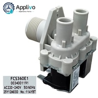Vanne solénoïde d'admission d'eau pour lave-linge électrique FCS360E1 220-240V 50/60Hz – Pièce de rechange durable pour lave-linge frontal Haier