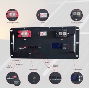 Batterie de stockage d'énergie domestique montée sur rack 51,2 V 100 Ah, batterie lithium-ion murale 200 Ah, batterie de puissance 15 kWh 51,2 V 100 A - Product Image 2