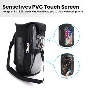 Bolsa Magnética para Gimnasio, Porta Botella de Agua con Bolsillos Transparentes para Teléfono con Pantalla Táctil, 5 Imanes Integrados, Funda para Gimnasio - Product Image 2