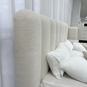 <span class=keywords><strong>Letto</strong></span> <span class=keywords><strong>Matrimoniale</strong></span> NOVA Rivestito in Tessuto Cremoso Effetto Lana d'Agnello, Moderno <span class=keywords><strong>Letto</strong></span> King Size <span class=keywords><strong>con</strong></span> Contenitore, Mobili per Camera da <span class=keywords><strong>Letto</strong></span>, Strutture <span class=keywords><strong>Letto</strong></span> Queen Size in Legno - Product Image 3