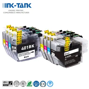 INK-TANK LC401 LC401XL LC 401 402 LC402 LC402XL Premium Color Compatible Inkjet Ink Cartridge for Brother J1010DW J6740 Printer