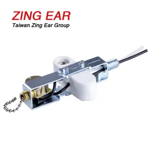Zing Ear E12 Keyless Pull Chain Ceramic Porcelain Lampholder Kit