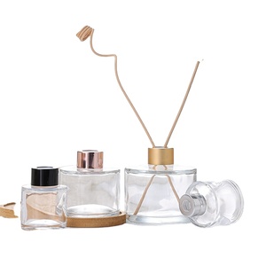 35ml 50ml 100ml 120ml 150ml 200ml Transparent Cylinder Square Screw Cap Air Fragrance Reed <b>Diffuser</b> Empty Glass <b>Bottle</b> Home - Product Image 3