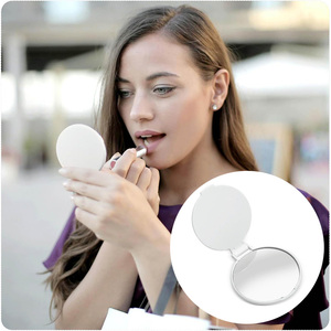 Giá Rẻ Nhựa Khuyến Mại Gấp Gương Biểu Tượng Tùy Chỉnh Trang Điểm Morrors Duy Nhất Hai Mặt Túi Gương - Product Image 6