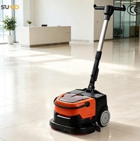 ST-X380 mesin pembersih lantai Mini, mesin pembersih lantai Mini bertenaga baterai 380mm dengan sertifikasi CE