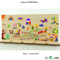 Tableau d'activités éducatif interactif en plastique, blocs de construction, mur de jeu SETM, pour la maternelle et les crèches