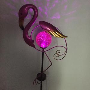 ไฟสวนโซลาร์ฟลามิงโก้ LED สำหรับตกแต่งภายนอกอาคาร กันน้ำ ตั้งได้เอง ใช้พลังงานแสงอาทิตย์ - Product Image 5