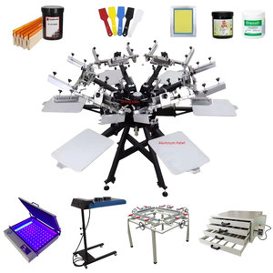 Hướng dẫn sử dụng màn hình in ấn 6 màu 6 trạm tay màn hình máy in chất lượng cao của nhãn hiệu may lụa Màn hình máy in - Product Image 2