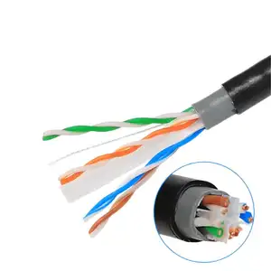 4 пары сетевых кабелей utp sftp cat6 305 м sftp cat 6e наружный кабель