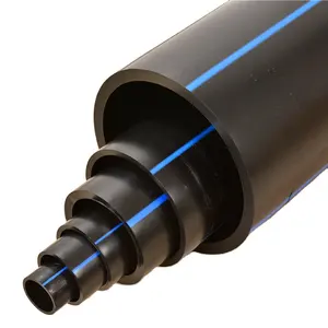 100% materiale vergine PN16 tubo HDPE tubo in polietilene PE per tubo HDPE di alimentazione idrica 200mm