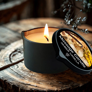 High Quality Fragrance 2 Oz Luxury Vanilla Organic Soy Wax Aromatherapy <strong>Essential</strong> <strong>Oil</strong> Massage <strong>Oil</strong> Bougies <strong>Candles</strong> for Manicure - Product Image 5