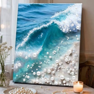 XIXI Vente Directe Usine : Peinture Murale DIY Exquise en Perles Acryliques et Diamants avec Cadre – Décoration Maison et Cadeau - Product Image 2