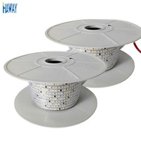 220V 110V LED bande lumineuse Flexible 2835 100 mètres 50 mètres/rouleau IP20 IP67Led bande lumineuse 60leds/m 120leds/m led bandes lumineuses