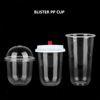 Vente flash : gobelets à glace jetables en forme de U, contenants transparents en plastique pour sundae