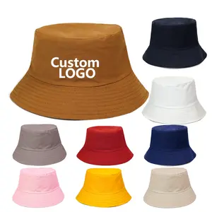 HB0001 simple face personnalisable tout imprimer seau chapeaux casquette Veracap rouge gris marron noir hommes golf coton seau chapeau pour femme