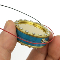 Capsule de microphone professionnelle bleue double face, pièces de rechange DIY pour microphone, haute sensibilité, stéréo, faible bruit, capteur audio