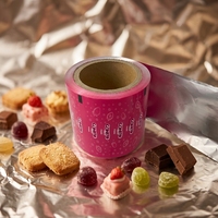 Emballages en aluminium gaufré imprimé de qualité alimentaire, souples et colorés, pour bonbons, en-cas, chocolat, biscuits