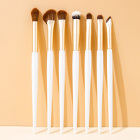 Lot de 7 pinceaux de maquillage pour les sourcils avec logo personnalisé vente en gros
