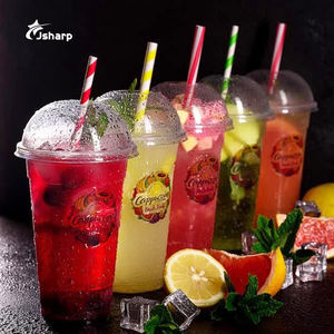 12oz 16oz 20oz 24oz özel Logo kişiselleştirilmiş soğuk içme tek kullanımlık plastik bardak <span class=keywords><strong>PET</strong></span> şeffaf plastik bardaklar plastik bardak s kapaklı - Product Image 2