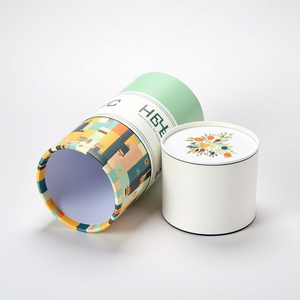 Boîte d'emballage cylindrique personnalisée et recyclable pour cosmétiques et soins de la peau, avec doublure en éponge et tube en carton - Product Image 3
