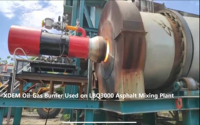 Brûleur à mazout XDEM ZOB, brûleur à gaz, brûleur double carburant pour pièces de rechange d'usine d'asphalte, chaudière à vapeur, brûleur industriel à eau chaude