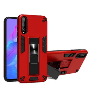 Mobile phone supplier drop proof case for huawei p smart 202 p30 p40 pro y7 prime 2019 car magnetic hidden support stand case