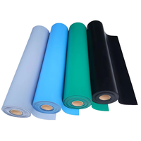 Tapis de bureau/table en caoutchouc synthétique antistatique et antidérapant vert personnalisé ESD 1m x 10m pour salle blanche/atelier - Marque HANYANG CLEAN
