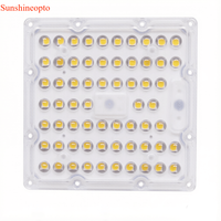 64 PCS 3030 SMD PCB Board avec lentille optique à 60 degrés, étanche IP65, LED blanche 50W 48V, utilisation en extérieur, garantie de 3 ans