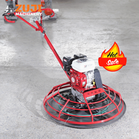 Truelle à béton à essence haute puissance ZUJI 5,5 CV, 150 tr/min, profondeur de travail 8-10 cm, moteur et boîte de vitesses, lisseur de bordures ZJ100