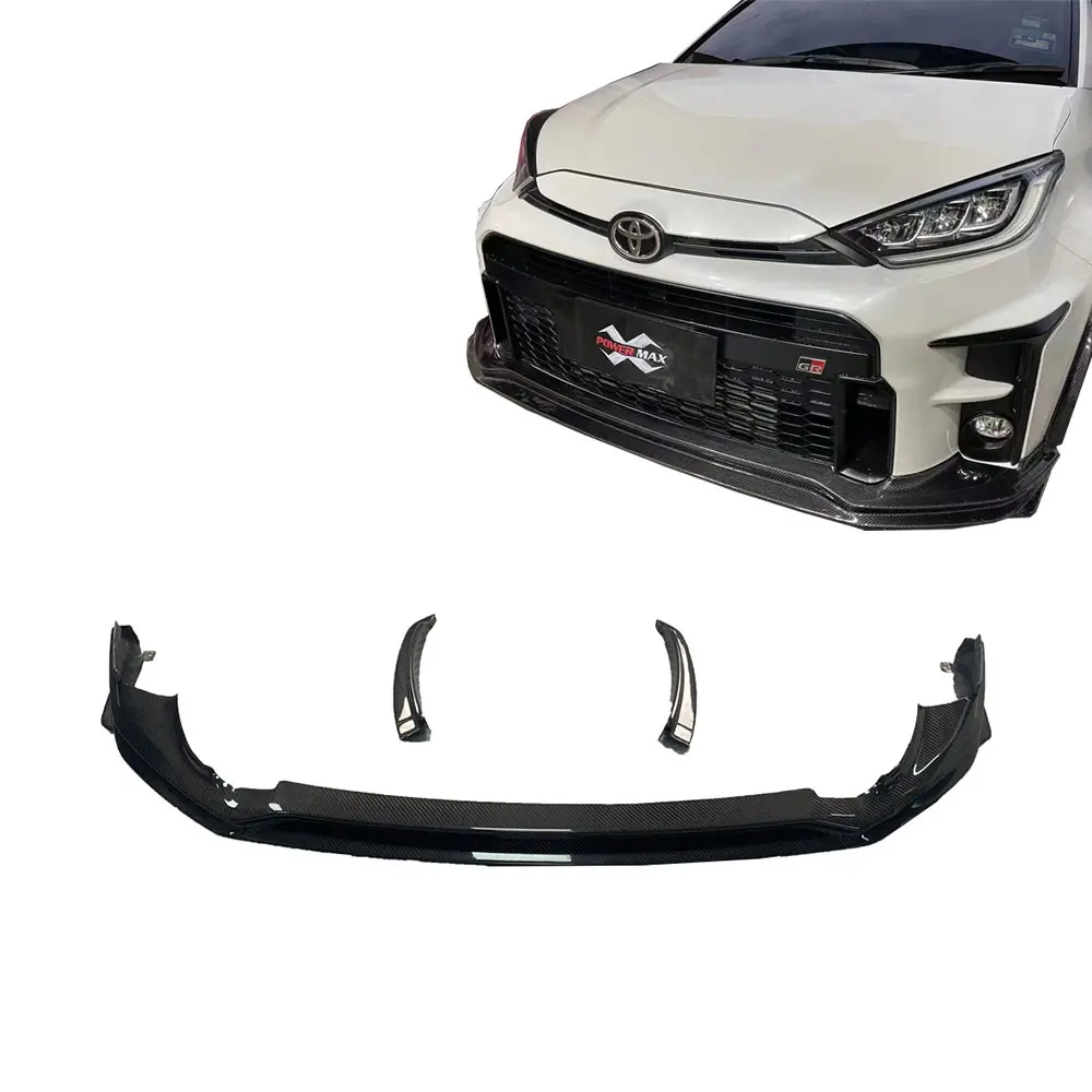 Carbon Fiber Voorbumper Lip Trd Stijl Voor Toyota Gr Yaris Voorzijde Splitter