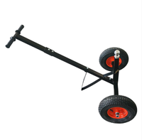 Chariot de remorquage de qualité supérieure avec capacité de 450 kg, hauteur de boule réglable de 48 à 66 cm, et pneus pneumatiques de 16 pouces