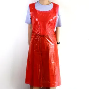批发一次性塑料围裙PE围裙厂家价格家用防水塑料Pe Cpe一次性围裙