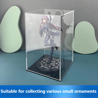 Boîte de rangement et de présentation rectangulaire en acrylique transparent de haute qualité SSJ, 4 mm, base noire, écologique, pour un design moderne personnalisé