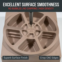 Plaques en plastique moulé PU ZS TOOL 1200 à haute résistance à l'usure, Cibatool, pour modèles de fonderie, résistantes aux produits chimiques, pour le bois, planches d'outillage économiques