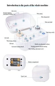 Enrollador de Bobinas Eléctrico Fácil de Usar con Parada Automática, Herramienta de Costura <span class=keywords><strong>para</strong></span> <span class=keywords><strong>Principiantes</strong></span> - Product Image 3