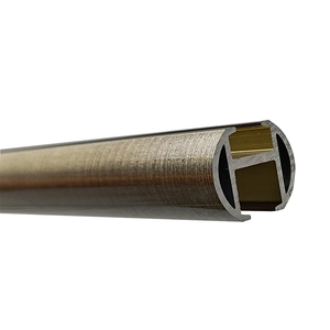 Thanh lịch Chic s-gấp im lặng nhôm Curtain Rod hệ thống đường sắt phong cách Chic kim loại rèm theo dõi - Product Image 5