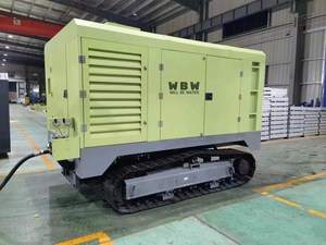 Máy nén khí trục vít DIESEL di động 350cfm 12bar theo dõi và máy nén di động bốn bánh - Product Image 3