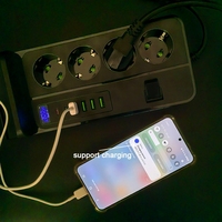 Prises multiples intelligentes avec contrôle sans fil pour téléphones mobiles, charge sans fil, courants nominaux 10A, 4 prises multiples