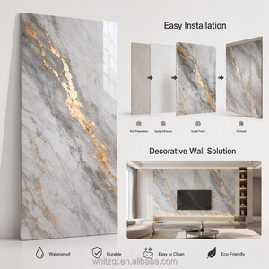 <span class=keywords><strong>Plaque</strong></span> de <span class=keywords><strong>marbre</strong></span> en plastique brillant, imperméable, panneau mural flexible en <span class=keywords><strong>PVC</strong></span> artificiel / feuille de <span class=keywords><strong>marbre</strong></span> UV - Product Image 5