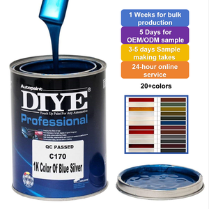 Diye C170 Hoogglans Metallic Auto <span class=keywords><strong>Spray</strong></span>-Milieuvriendelijke Geïmporteerde Formule 1K Aerosol Blauw Zilver Kleur Hoge Dekking - Product Image 1