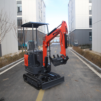 Mini-excavatrice sur chenilles portable QS-12J haute performance Koop, largement utilisée pour la rénovation paysagère et la construction d'infrastructure rurale