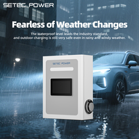 Cargador de Vehículos Eléctricos SETEC POWER Nivel 2 de 11kW, Estación de Carga para Tesla, Montaje en Pared