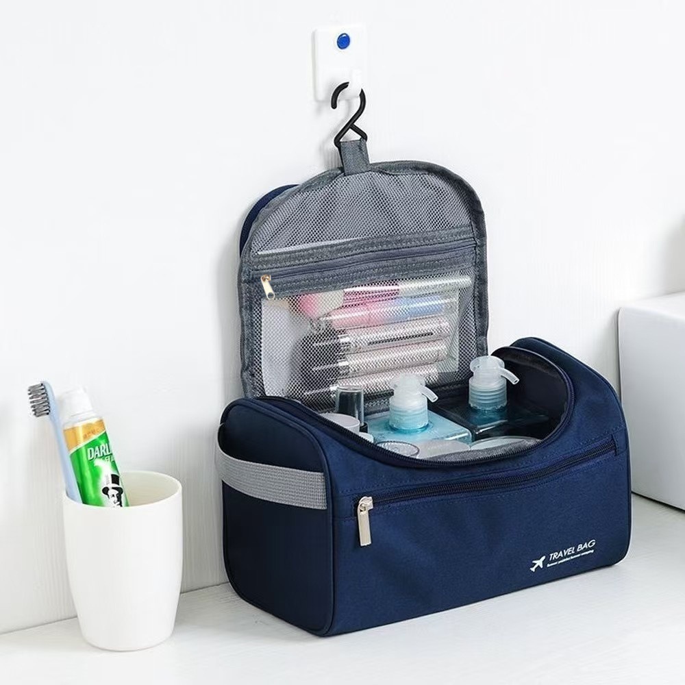 Trousse de toilette épaisse, bleu marine