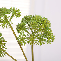 Vente en gros de tiges de fleurs artificielles Queen Anne's Lace de 75 cm, fausses tiges d'Ammi Majus en forme de grappe pour la décoration florale de mariage