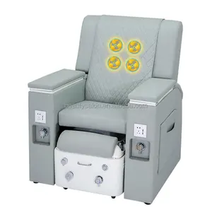 Luxury Nails Equipment Seats Foot Spa Massage Bowl Throne Chair Wooden Pedicure Spa Chairs ZY-PC027