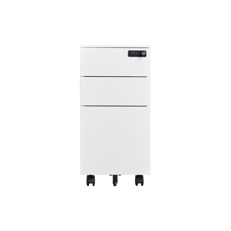 Modern Design Steel Mobile File Storage Cabinet with Wheels Low Under-Desk Office Iron Filing Cabinet Floor-to-ceiling Option