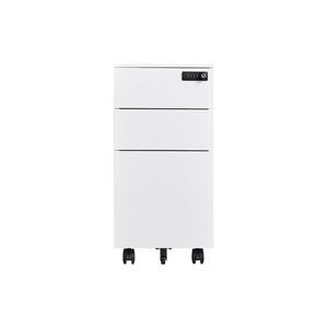 Gabinete de almacenamiento de archivos móvil de acero de diseño moderno con ruedas Bajo debajo del escritorio Gabinete de archivo de hierro de oficina Opción de piso a techo - Product Image 1